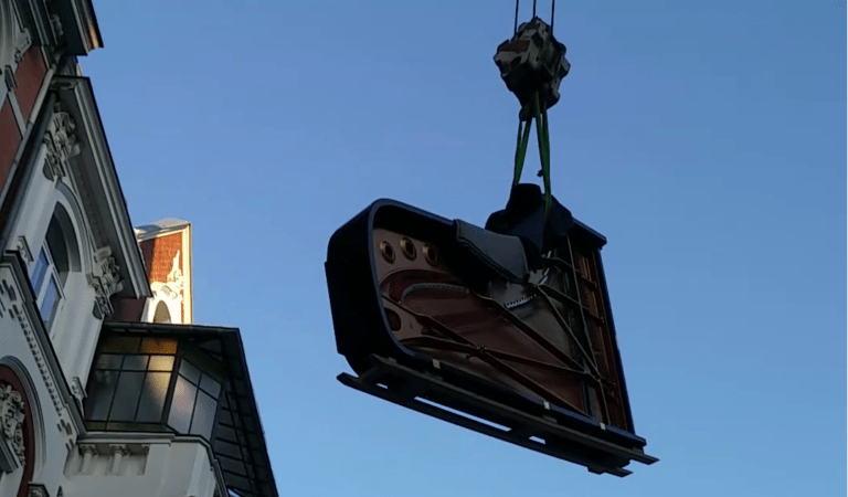 EIN FLÜGEL HÄNGT IN DER LUFT